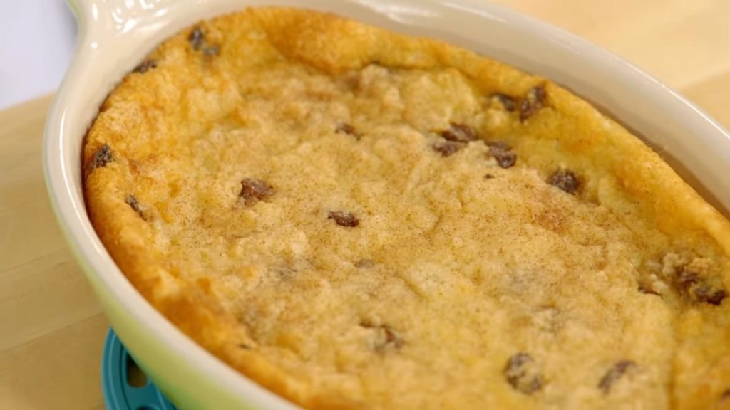 Budín de Pan con Pasas de Uvas