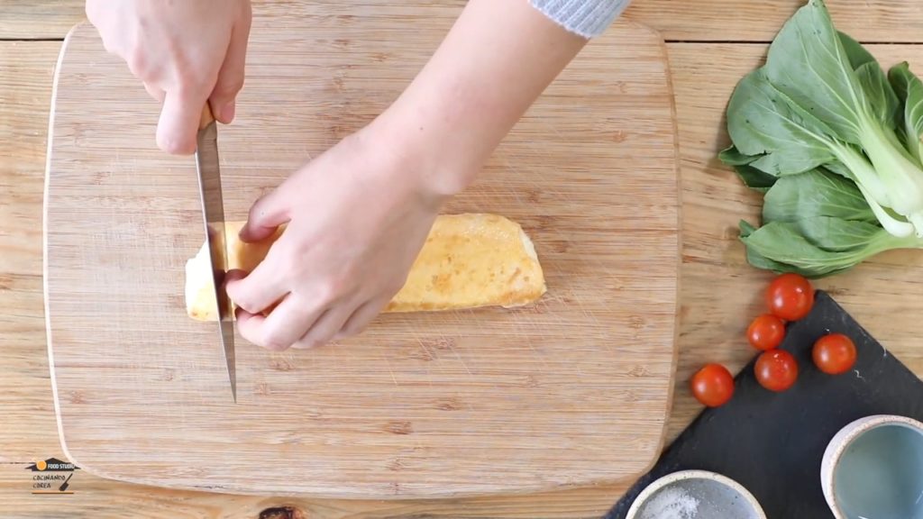 Huevo Enrollado Gyeran mari Comida coreana 12